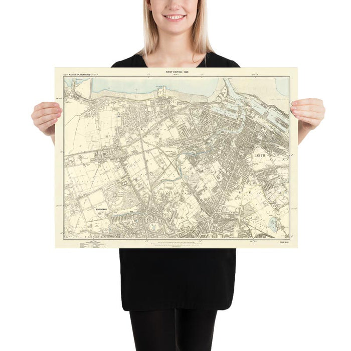 Personalised Old Map of Nuneaton