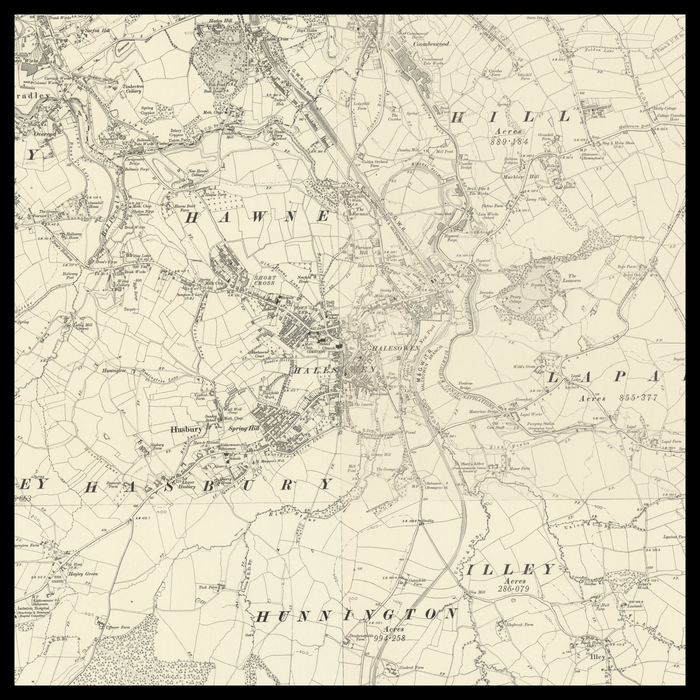 An old Ordnance Survey map of Oldbury