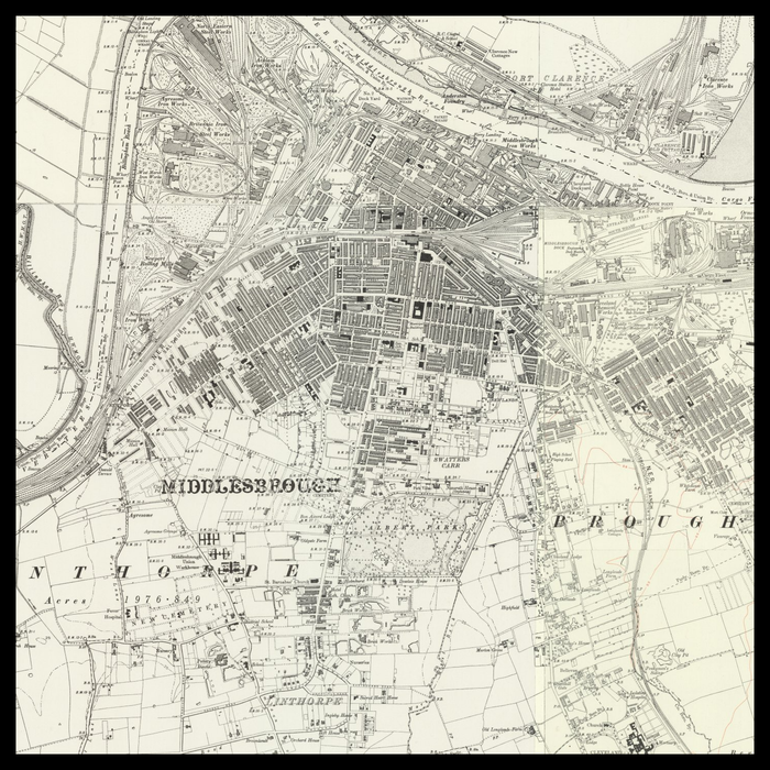 An old Ordnance Survey map of Stockton-on-Tees