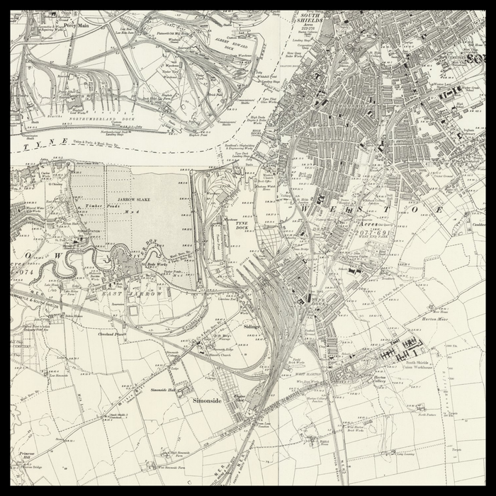 An old Ordnance Survey map of Wallsend