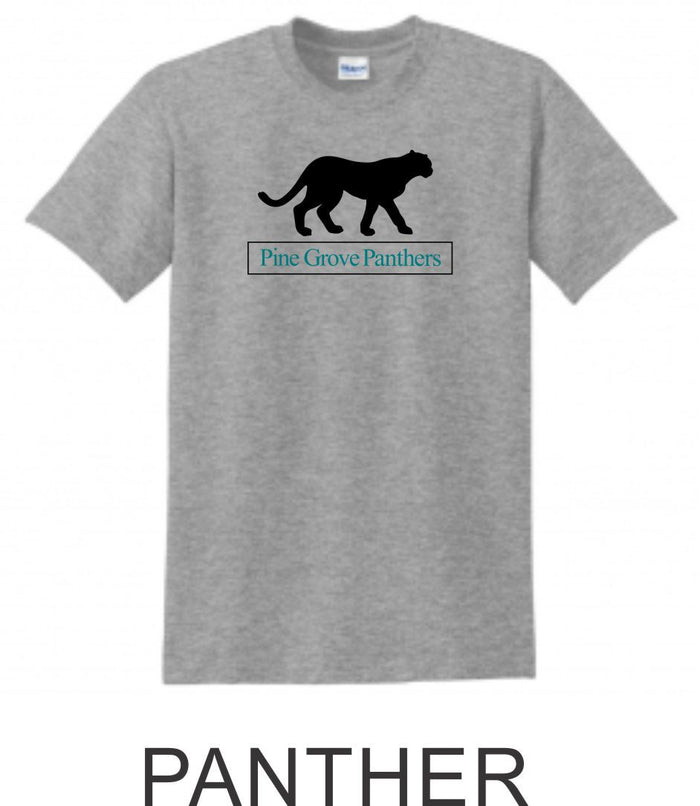 PGE Grey Basic Tee- 4 Designs- Matte or Glitter