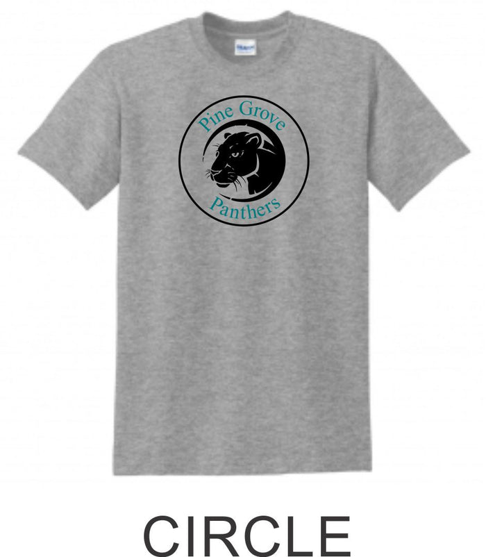 PGE Grey Basic Tee- 4 Designs- Matte or Glitter