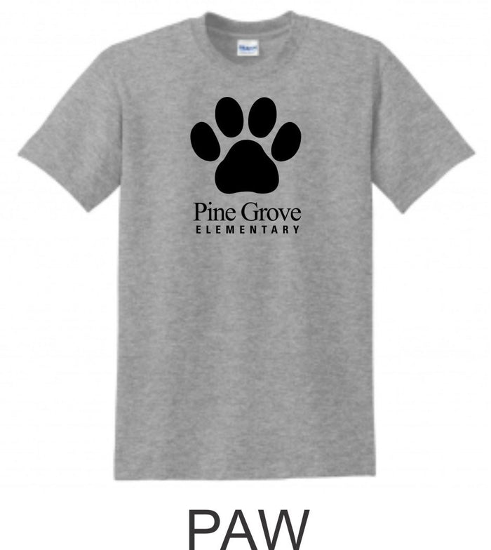 PGE Grey Basic Tee- 4 Designs- Matte or Glitter