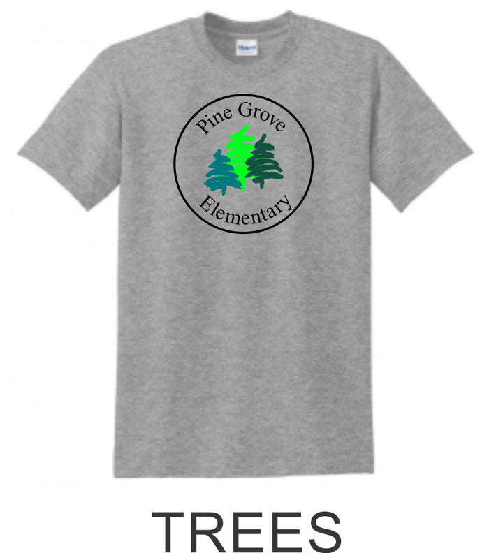 PGE Grey Basic Tee- 4 Designs- Matte or Glitter