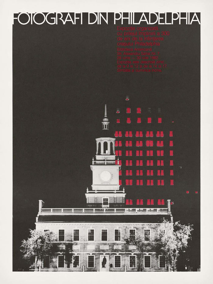 Philadelphia Travel Poster: Fotografi Din Philadelphia by U.S. Information Agency, 1980s