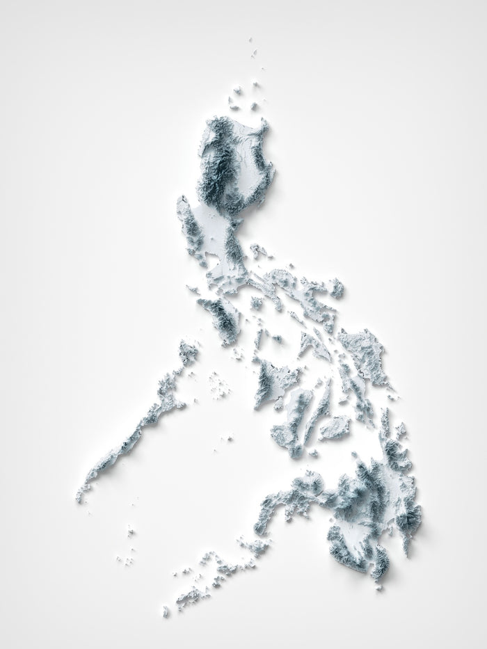 Philippines Topographic 3D Relief Map