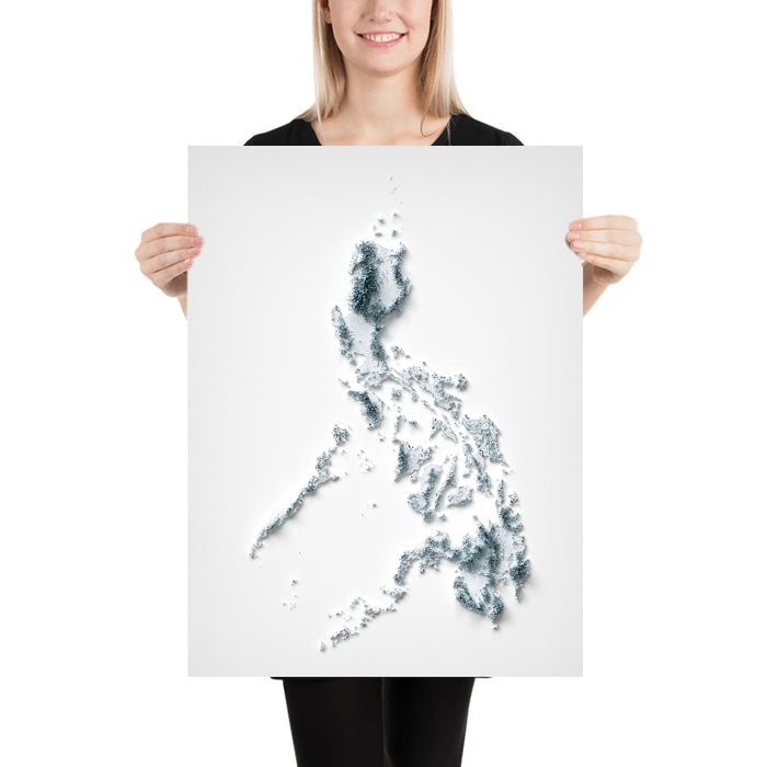 Philippines Topographic 3D Relief Map