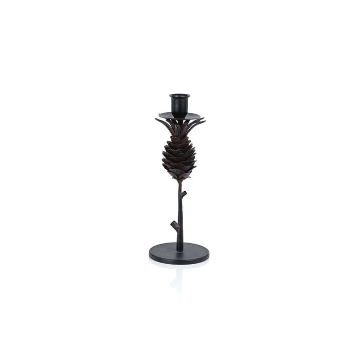 Pine Cone Design Wrought Iron Candle Holder - Candle Holders by Carlyle Avenue