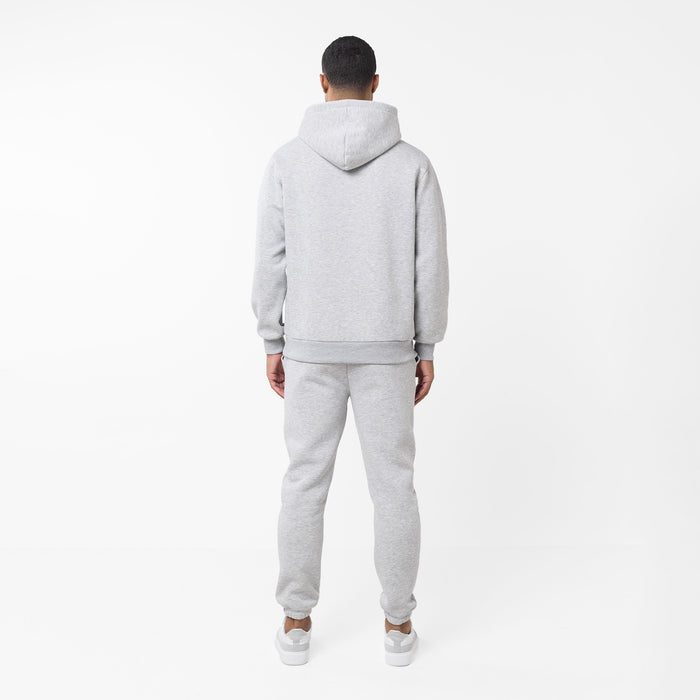 Pleated Cuffed Jogger | Grey Marl