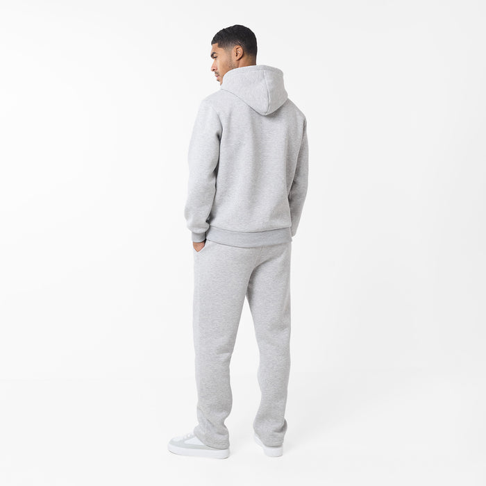 Pleated Open Hem Jogger | Grey Marl