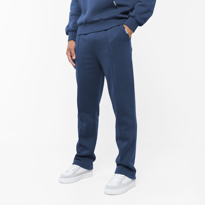Pleated Open Hem Jogger | Midnight