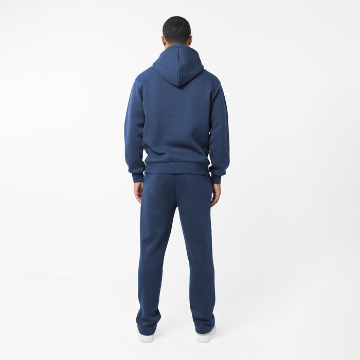 Pleated Open Hem Jogger | Midnight