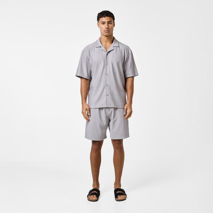 Pleated Short | Frost Grey