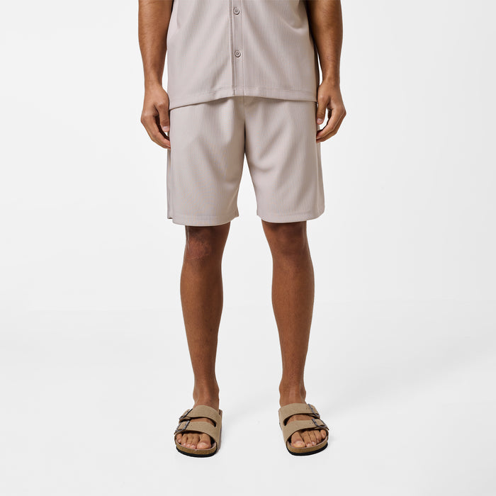 Pleated Short | Stone