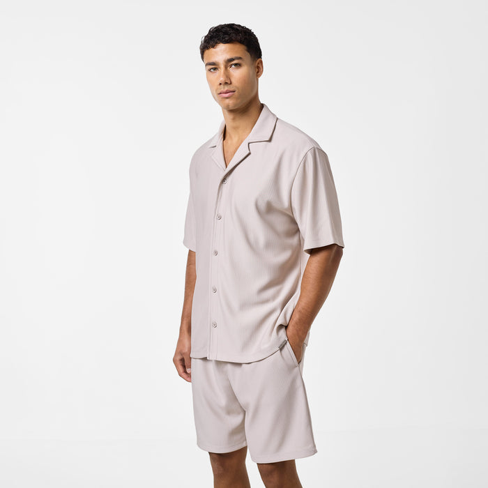 Pleated Short | Stone