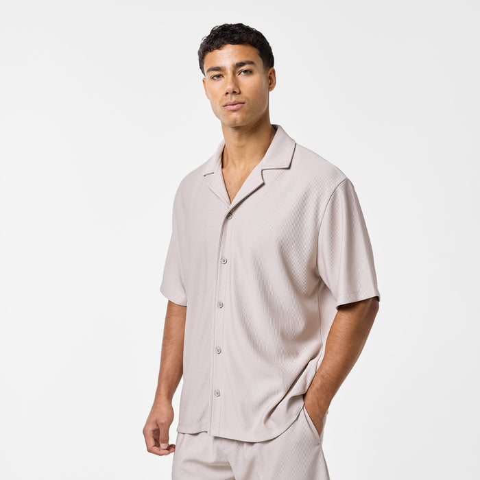 Pleated Twinset | Stone