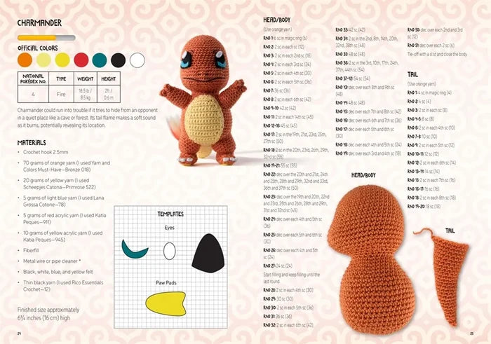 Pokémon Crochet Snorlax Kit: Includes materials to make Snorlax and instructions for 5 other Pokémon