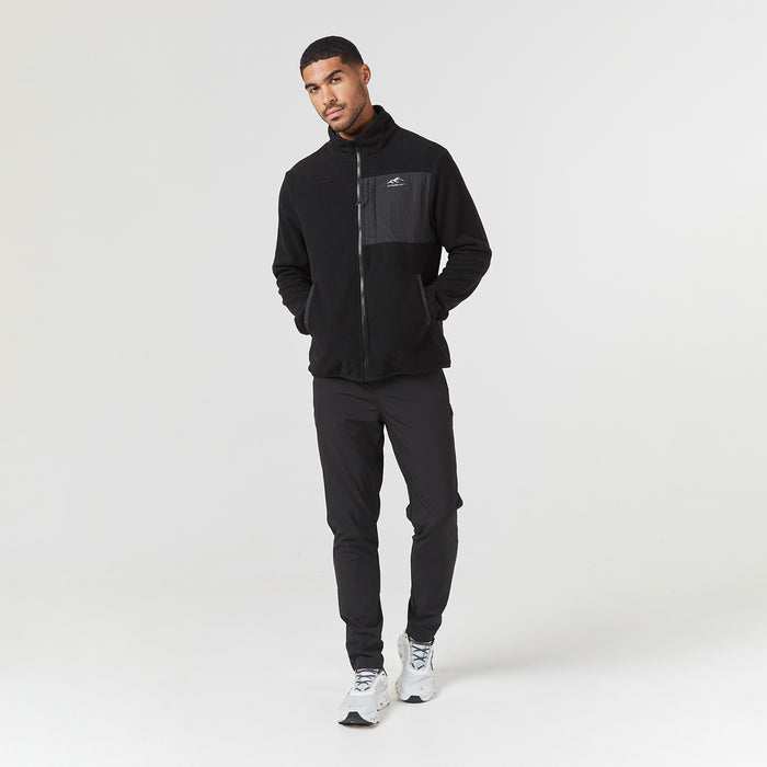 Polar Fleece Zip Through Jacket | Black