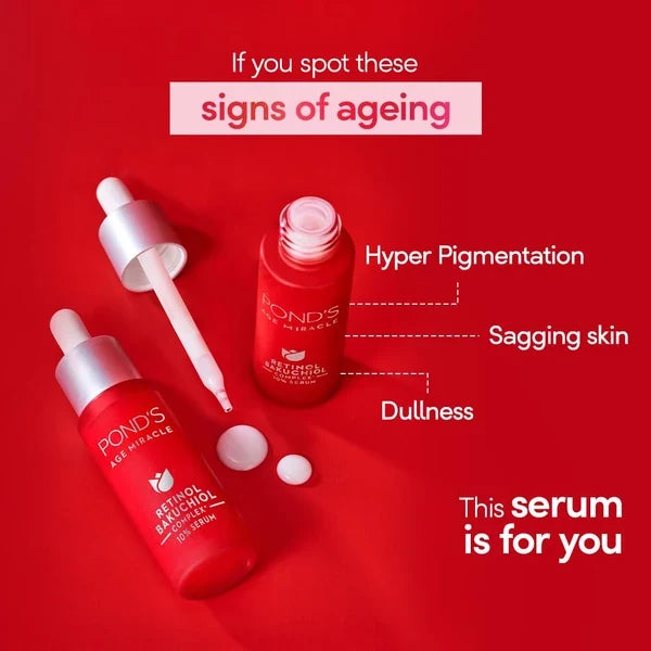 Pond's Age Miracle Retinol Bakuchiol Complex 10% Serum - 28ml