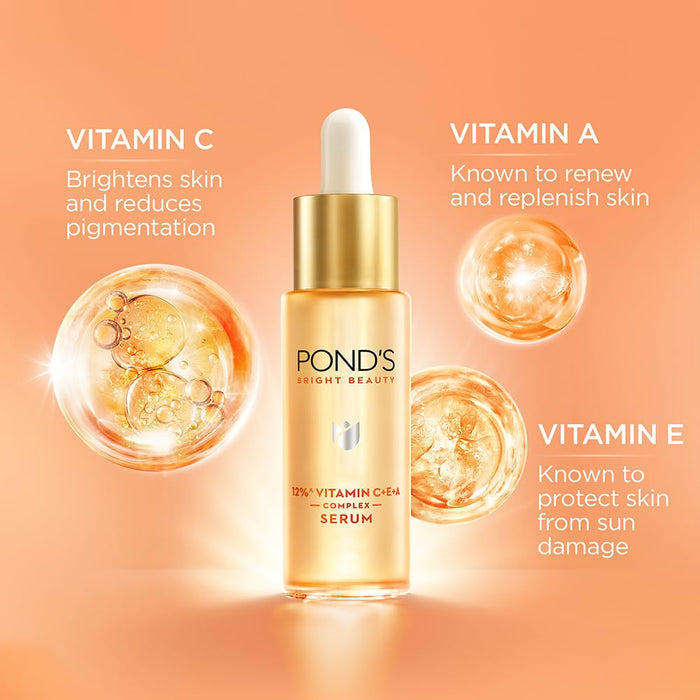 Pond's Bright Beauty 12% Vitamin C+E+A Complex Serum - 28ml