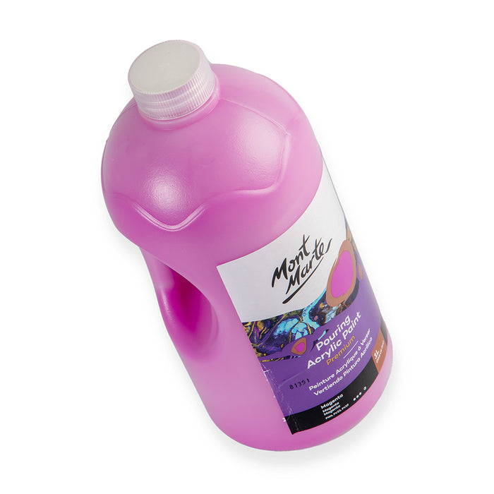 Pouring Acrylic Paint Premium 1L (33.8 US fl.oz) Bottle - Magenta