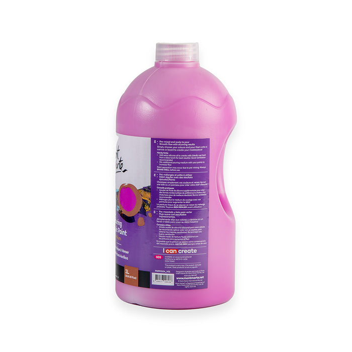 Pouring Acrylic Paint Premium 1L (33.8 US fl.oz) Bottle - Magenta