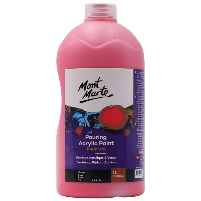 Pouring Acrylic Paint Premium 1L (33.8 US fl.oz) Bottle - Shiraz