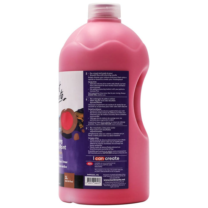 Pouring Acrylic Paint Premium 1L (33.8 US fl.oz) Bottle - Shiraz