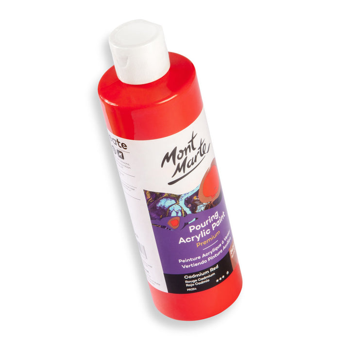 Pouring Acrylic Paint Premium 240ml (8.12 US fl.oz) - Cadmium Red