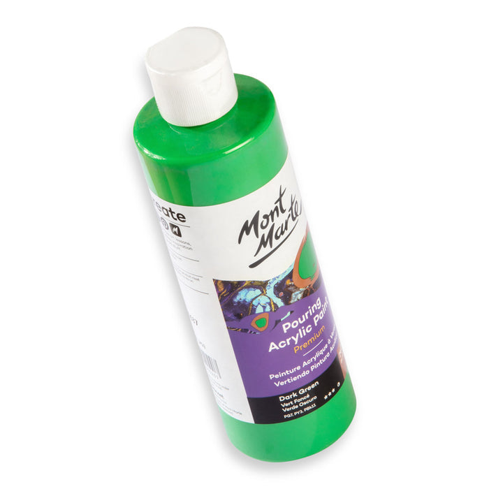 Pouring Acrylic Paint Premium 240ml (8.12 US fl.oz) - Dark Green