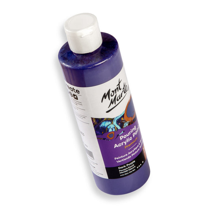 Pouring Acrylic Paint Premium 240ml (8.12 US fl.oz) - Dark Purple