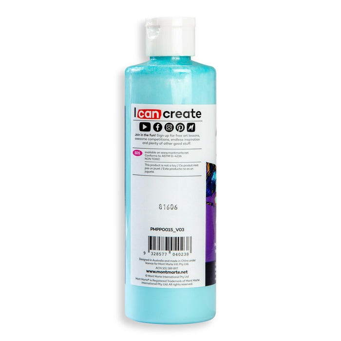 Pouring Acrylic Paint Premium 240ml (8.12 US fl.oz) - Light Blue