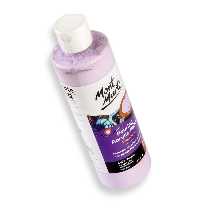 Pouring Acrylic Paint Premium 240ml (8.12 US fl.oz) - Light Purple