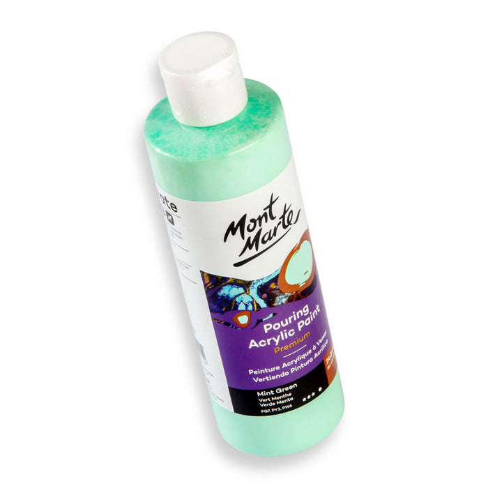 Pouring Acrylic Paint Premium 240ml (8.12 US fl.oz) - Mint Green