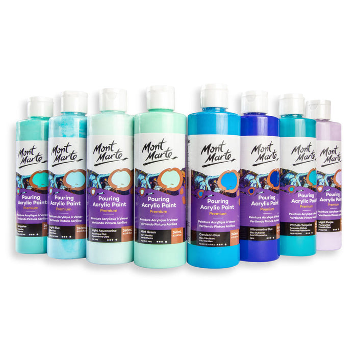 Pouring Acrylic Paint Premium 240ml (8.12 US fl.oz) - Mint Green