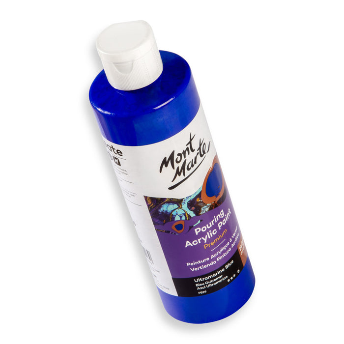 Pouring Acrylic Paint Premium 240ml (8.12 US fl.oz) - Ultramarine Blue