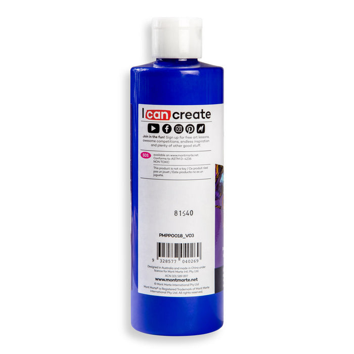 Pouring Acrylic Paint Premium 240ml (8.12 US fl.oz) - Ultramarine Blue