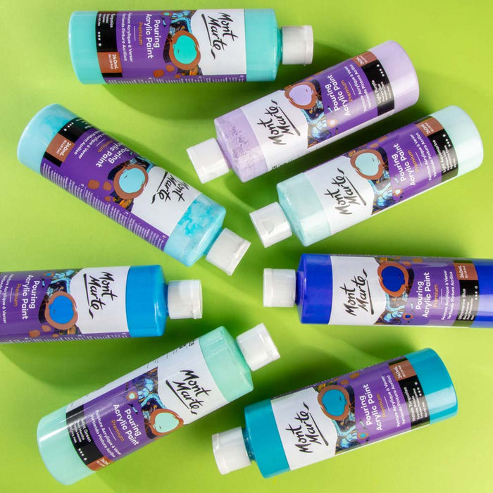 Pouring Acrylic Paint Premium 240ml (8.12 US fl.oz) - Ultramarine Blue