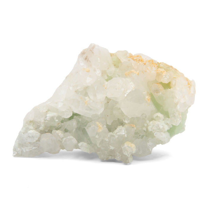 Prehnite - in Quartz Cluster