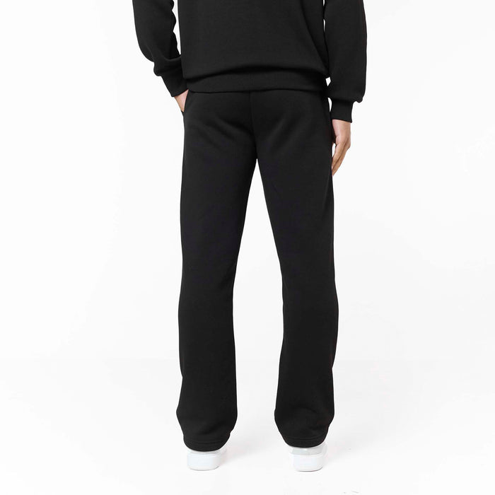 Premium Luxe Open Hem Tracksuit | Black