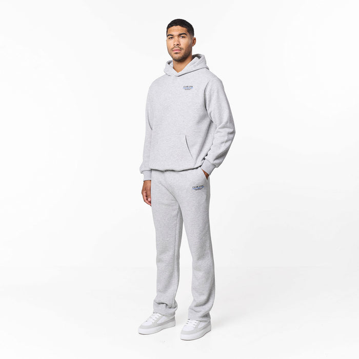 Premium Luxe Open Hem Tracksuit | Grey Marl