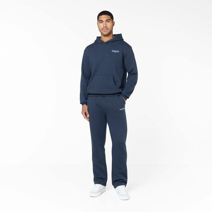 Premium Luxe Open Hem Tracksuit | Navy
