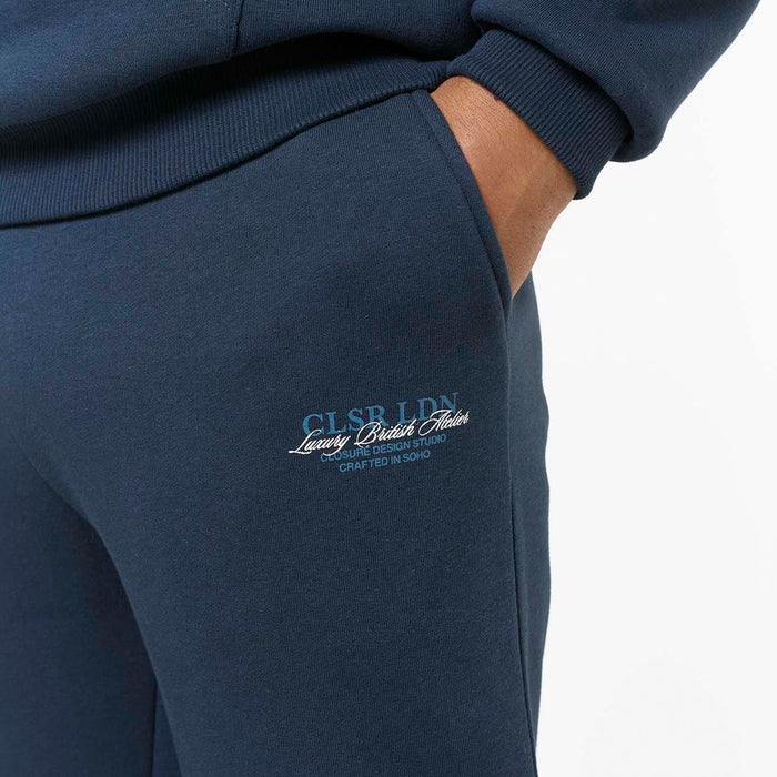 Premium Luxe Open Hem Tracksuit | Navy