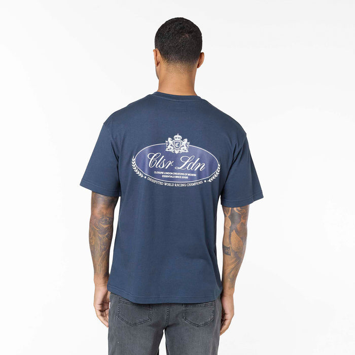 Premium Oval T-Shirt | Navy