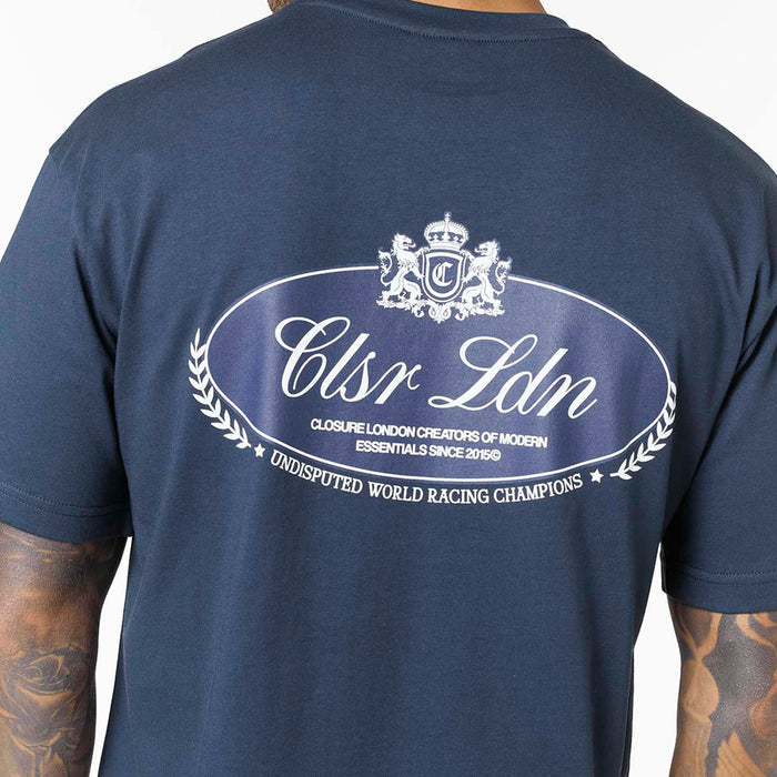 Premium Oval T-Shirt | Navy