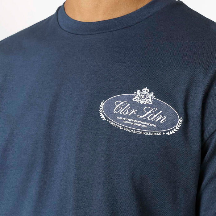 Premium Oval T-Shirt | Navy