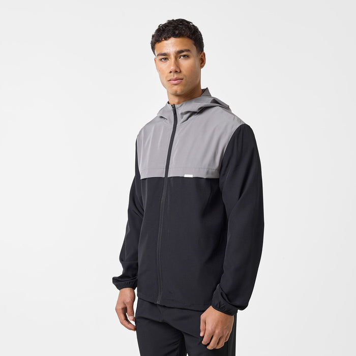 Men's Premium Performance Jacket in black/grey – front view