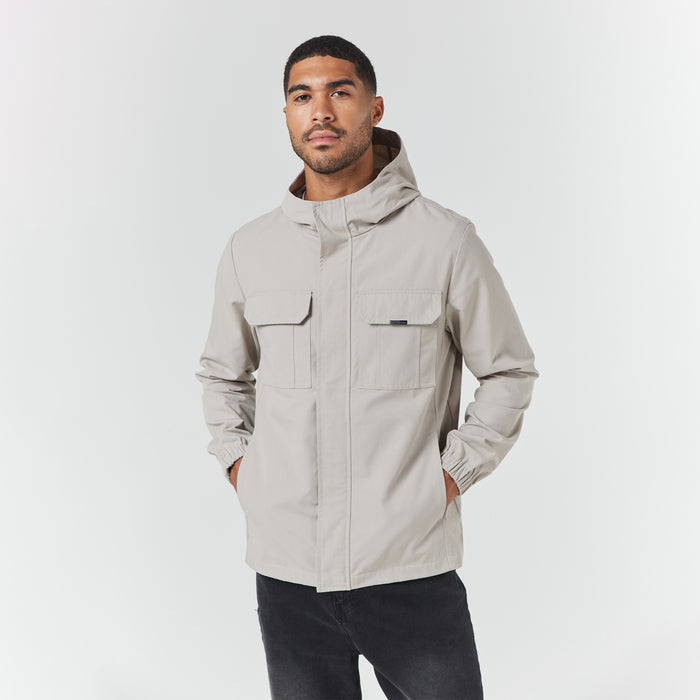 Men's  Stone Premium Ripstop Jacket  Closure London  Front View