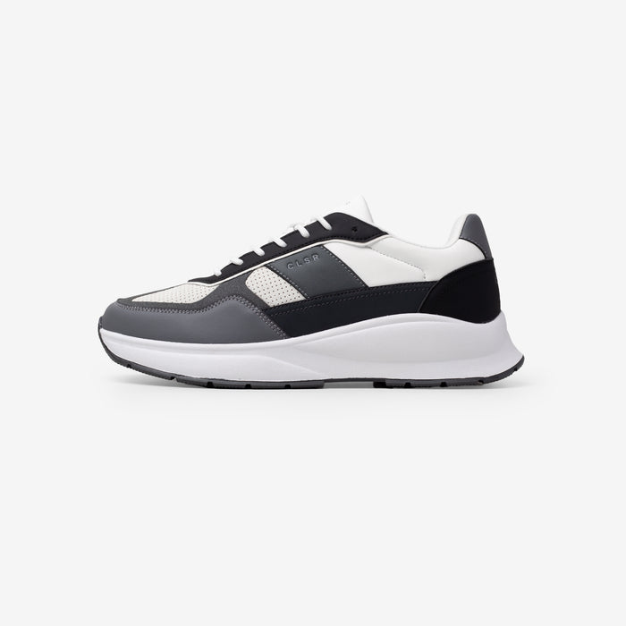 Premium Runner | White/Black/Dark Grey