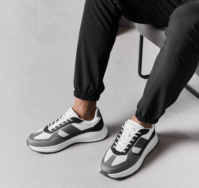 Premium Runner | White/Black/Dark Grey